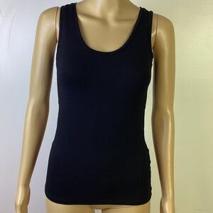 Majestic Filatures Deluxe T Shirt Black Tank Soft Touch Sz 1 / XS